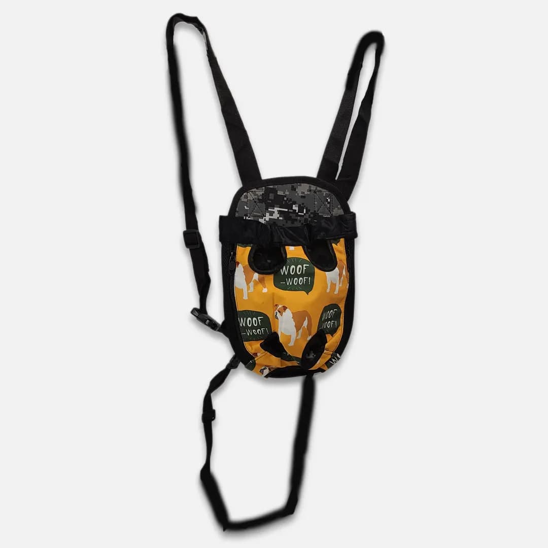 کیف حمل سگ و گربه آغوشی سایز کوچک طرح WOOF — تصویر ۳
