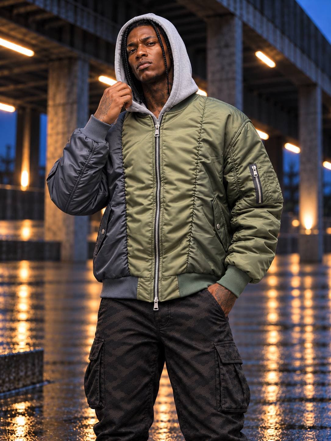کاپشن Urban Dual Bomber — تصویر ۶