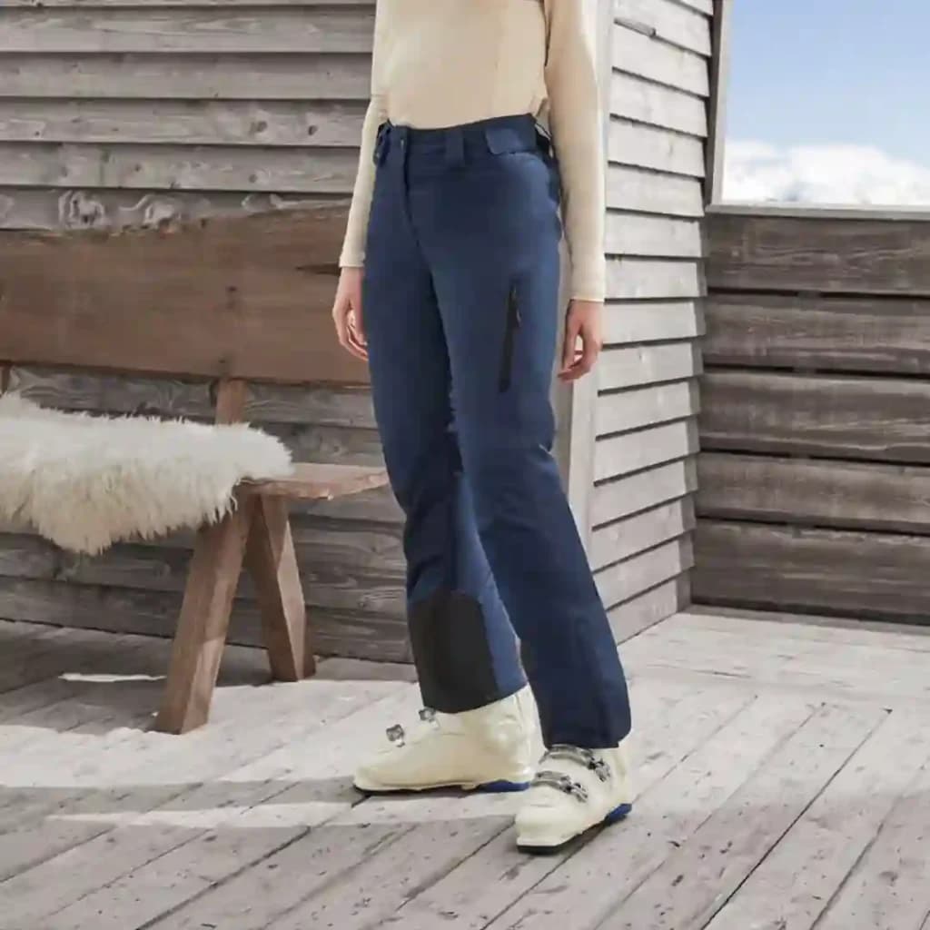 شلوار اسکی و کوهنوردی زنانه سورمه ای دولایه الیاف دار سایز 38-40-42-44 کریویت crivit آلمان 389608 — تصویر ۳