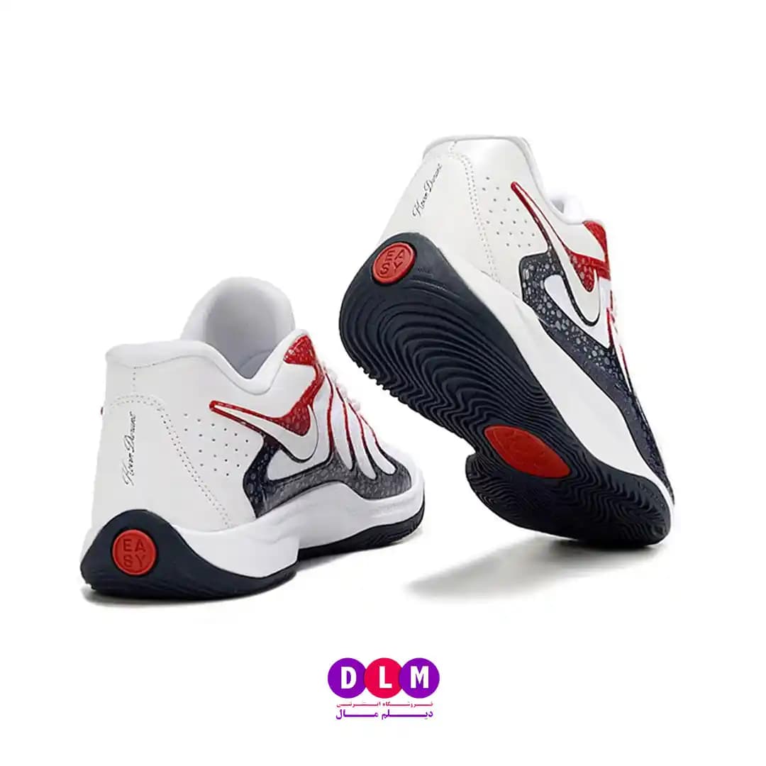 کفش بسکتبال نایک کی دی ۱۷ – Nike KD 17 رنگ آبی قرمز (سایزبندی 36 تا 40) — تصویر ۱۱