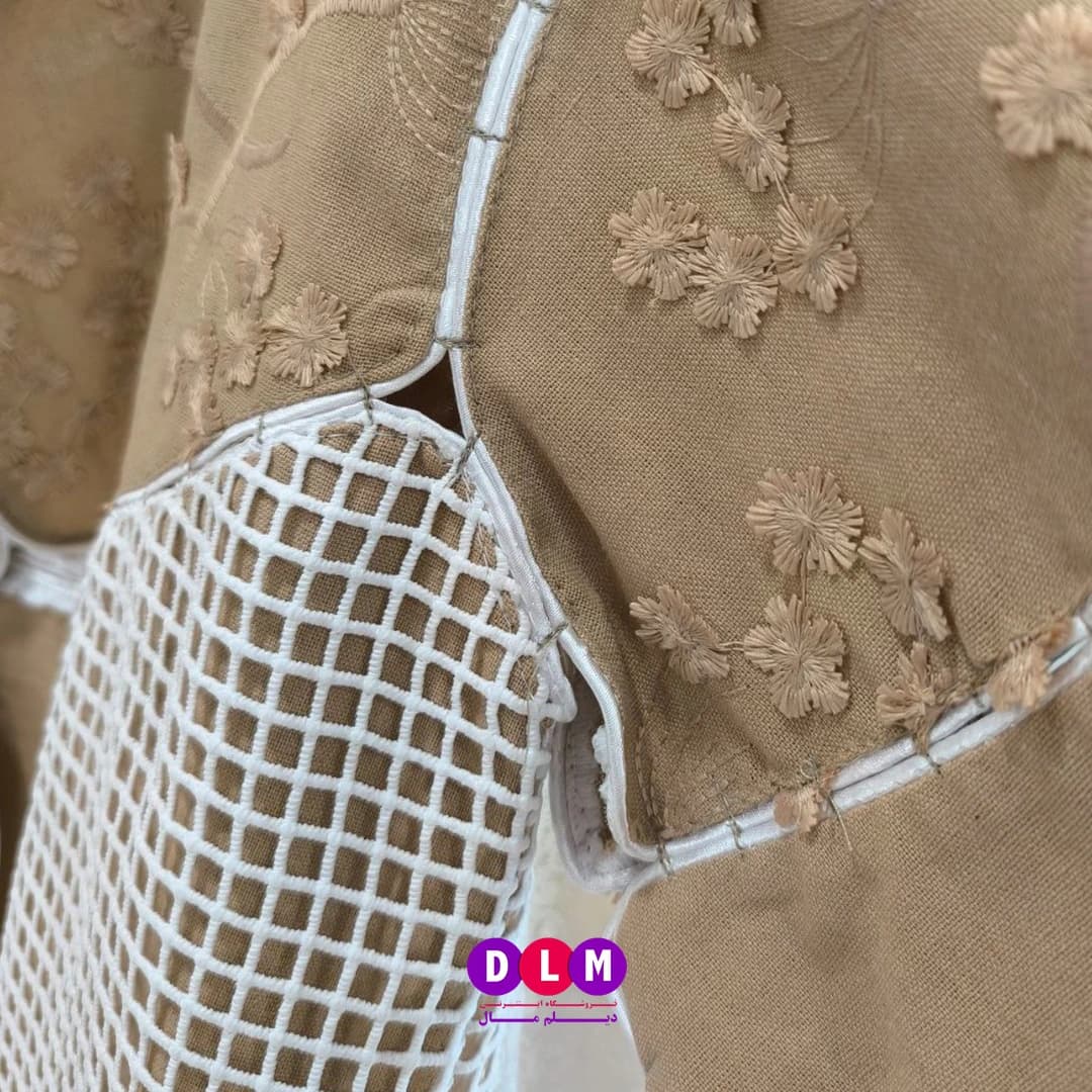 کت ترکیبی لنین گلدوزی دانتل – شیک و خاص برای هر موقعیتی — تصویر ۸