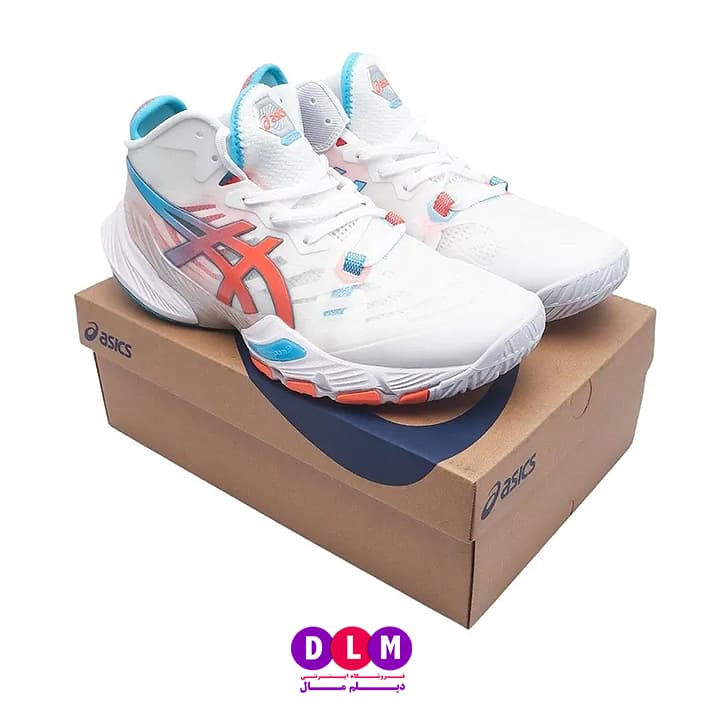 کفش والیبال آسیکس متارایز طرح آبی آتشی – Asics Metarise — تصویر ۷