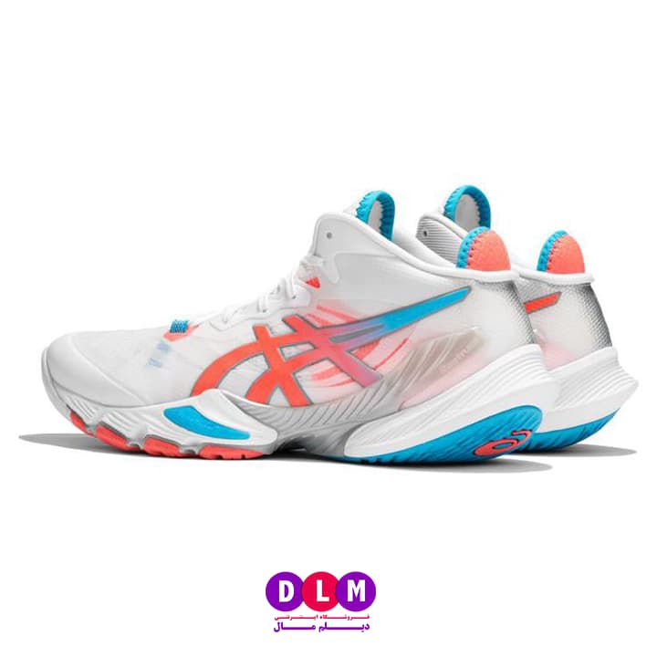 کفش والیبال آسیکس متارایز طرح آبی آتشی – Asics Metarise — تصویر ۴