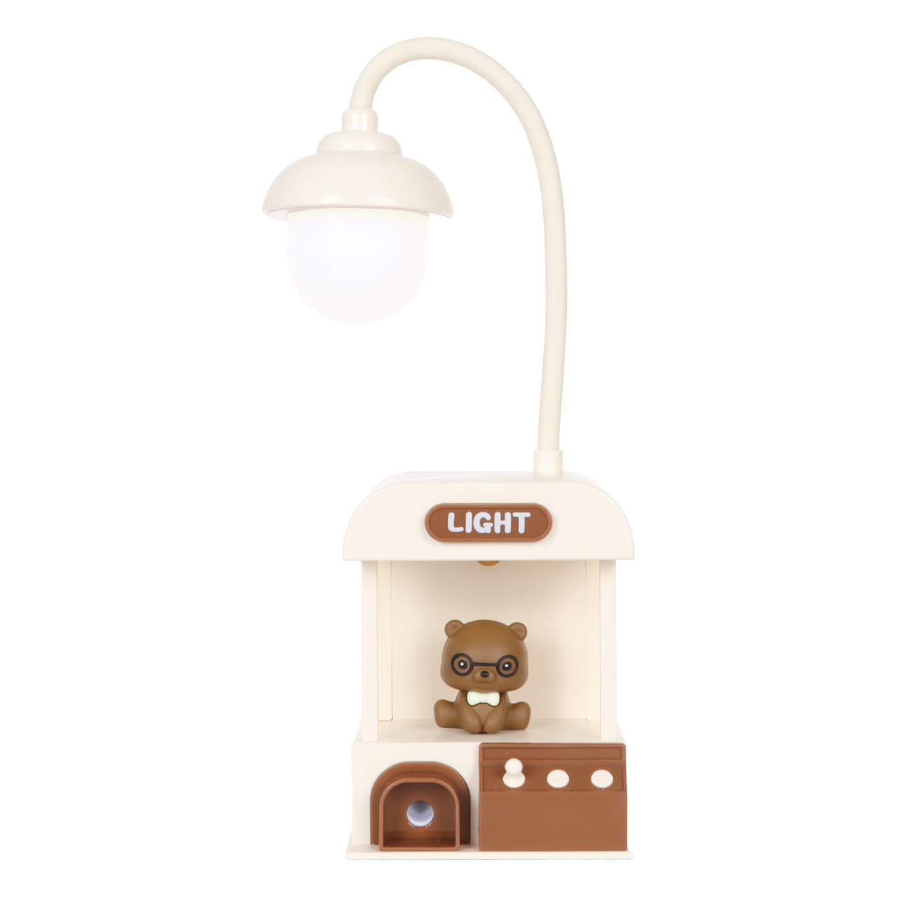 چراغ خواب رومیزی طرح خرس مدل YM621 – کرم