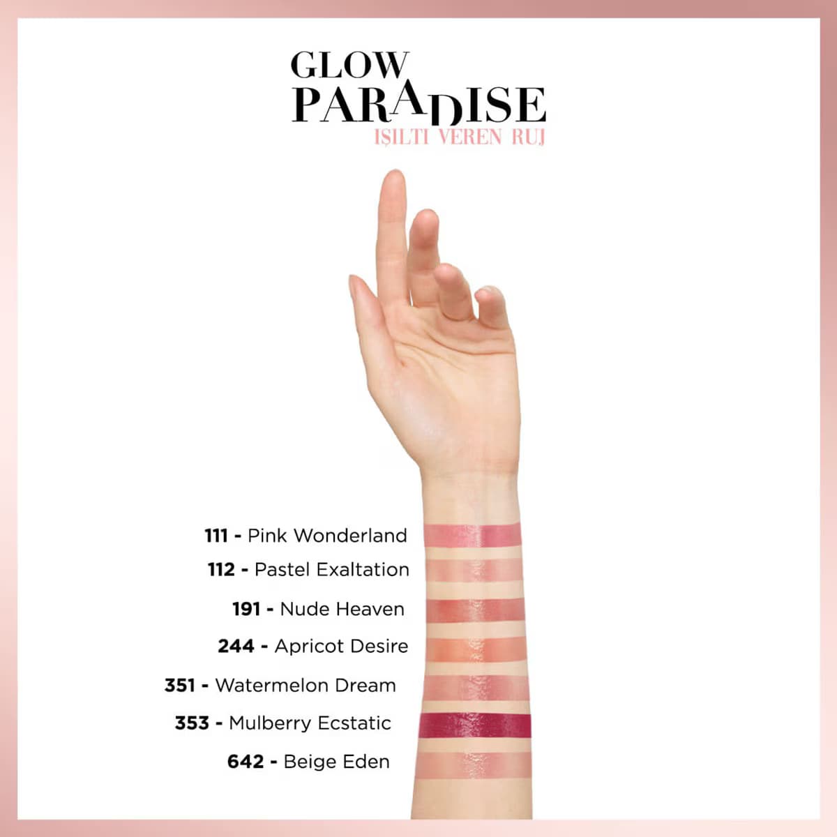 رژ لب لورال مدل Glow Paradise 112 — تصویر ۱۰