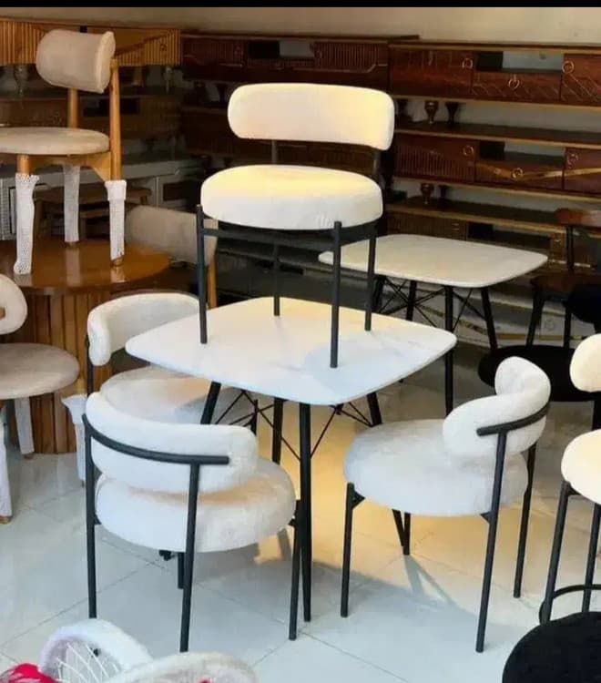 ست میز و صندلی ۴ نفره تدی فلزی — تصویر ۲