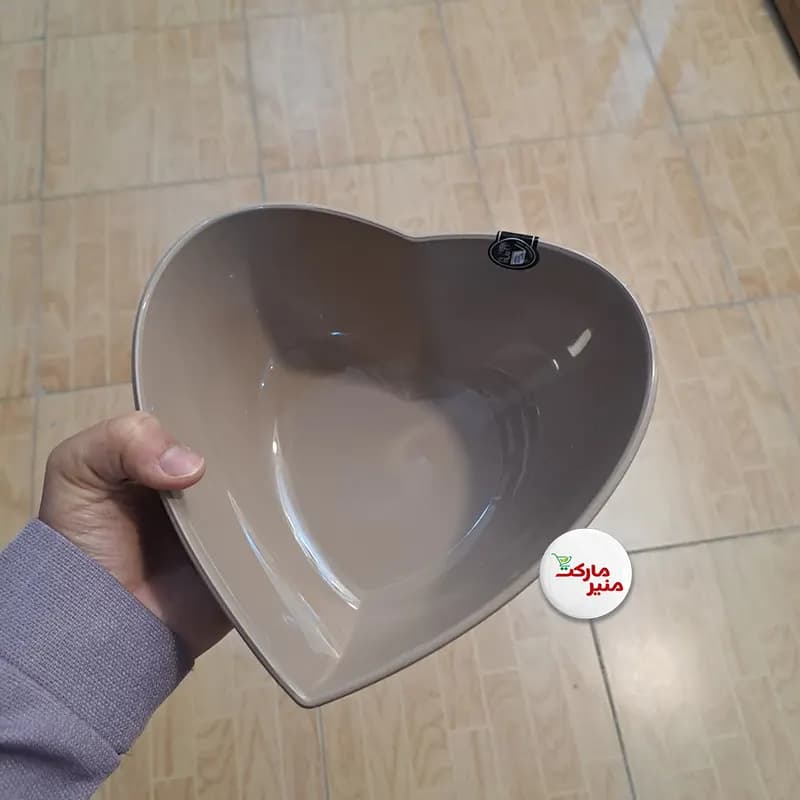 کاسه قلبی پلاستیکی برند زیبا — تصویر ۲