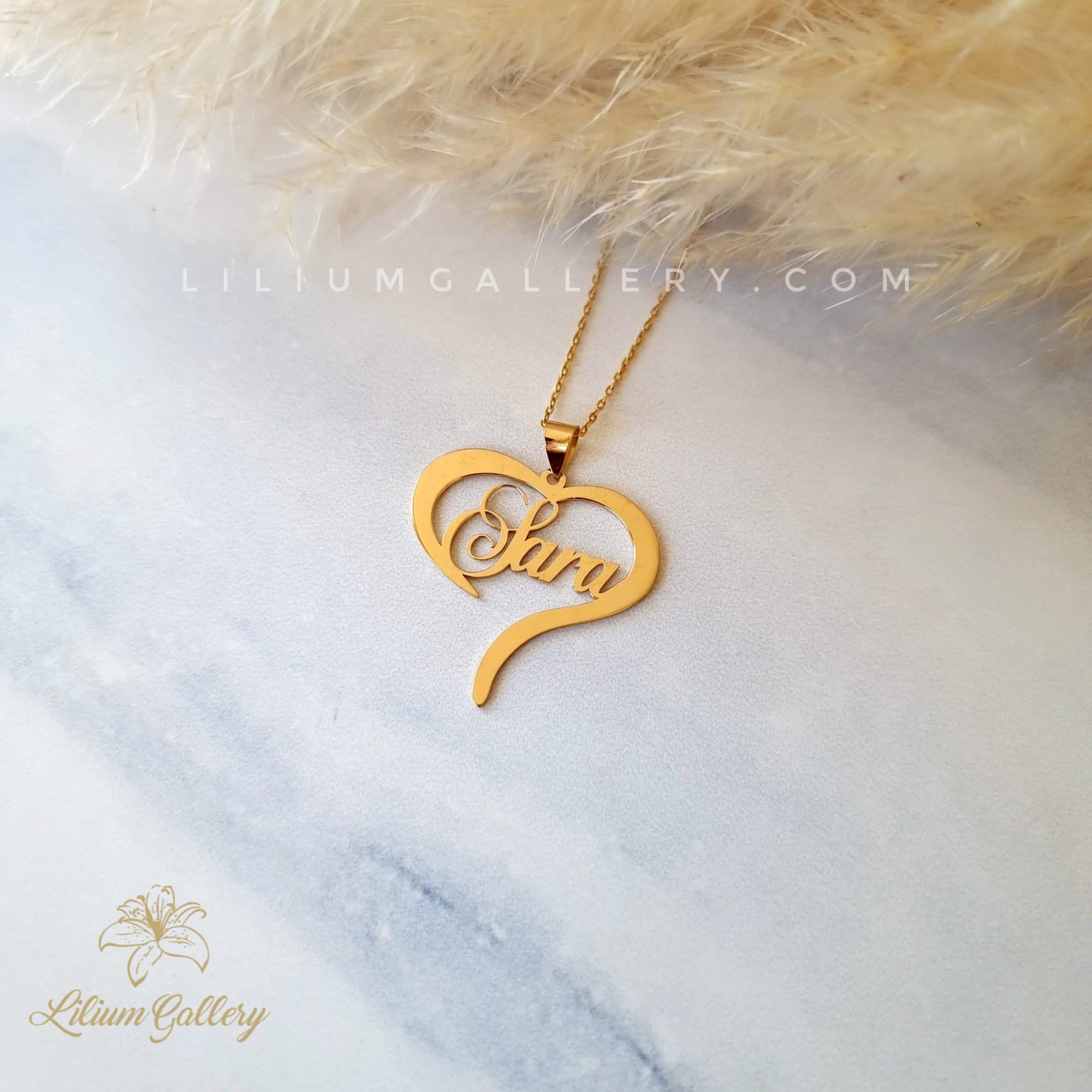 گردنبند طلا اسم سارا — تصویر ۴