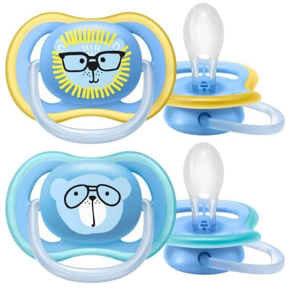 پستانک فیلیپس اونت اولترا ایر +۱۸ ماه avent ultra air شیر و خرس — تصویر ۴