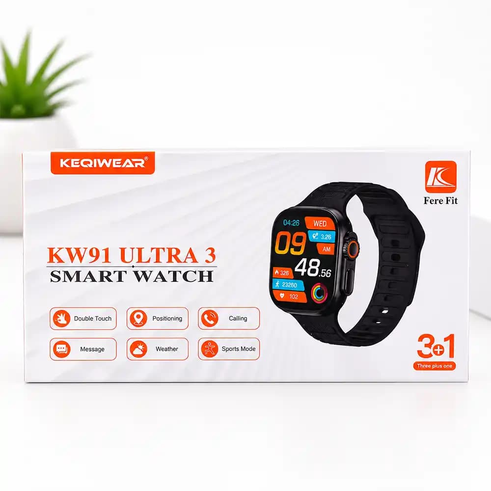 ساعت هوشمند Keqiwear مدل KW91 Ultra 3 — تصویر ۸