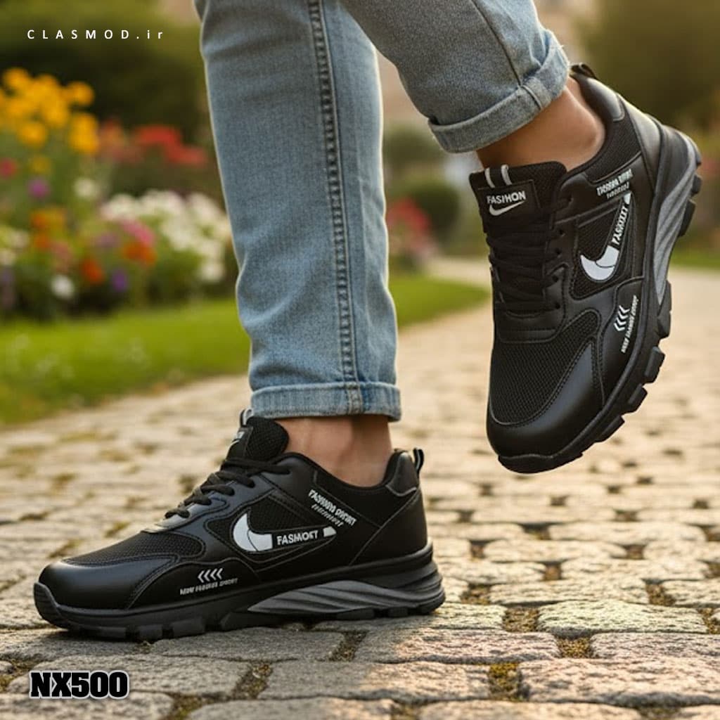 کفش مردانه اسپرت نایکی مدل 1NX500 – مشکی — تصویر ۲