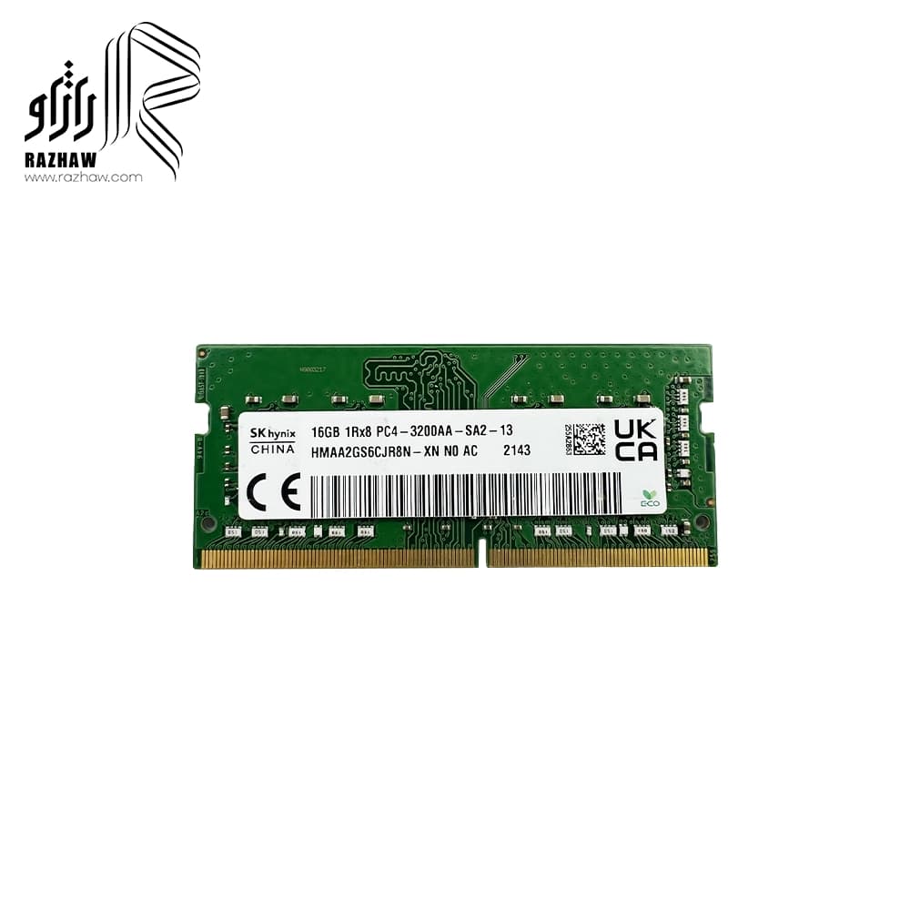 رم 16 گیگابایت DDR4 لپ تاپ برند sk-hynix مدل HMAA2 باس 3200 تایمینگ22 — تصویر ۵