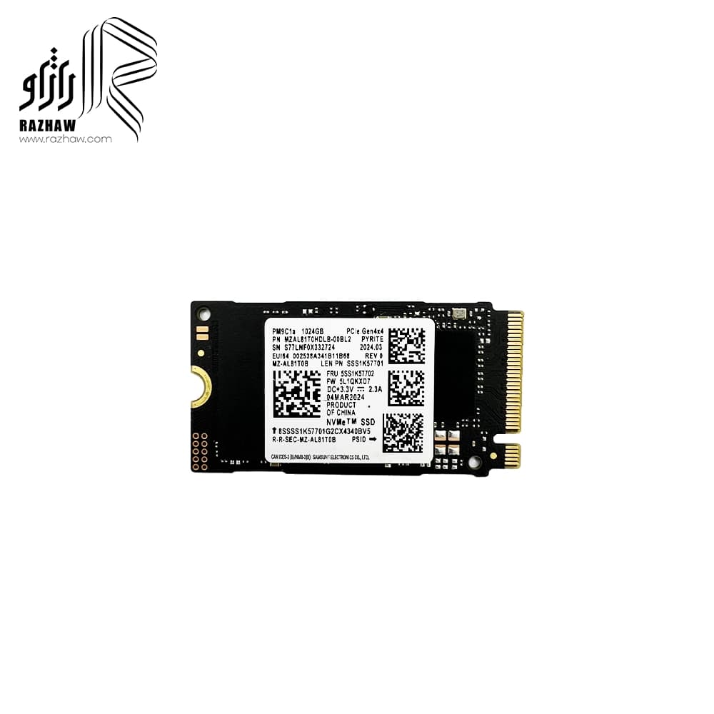 حافظه SSD M2 2242 NVMe برند سامسونگ ظرفیت 1 ترابایت — تصویر ۲