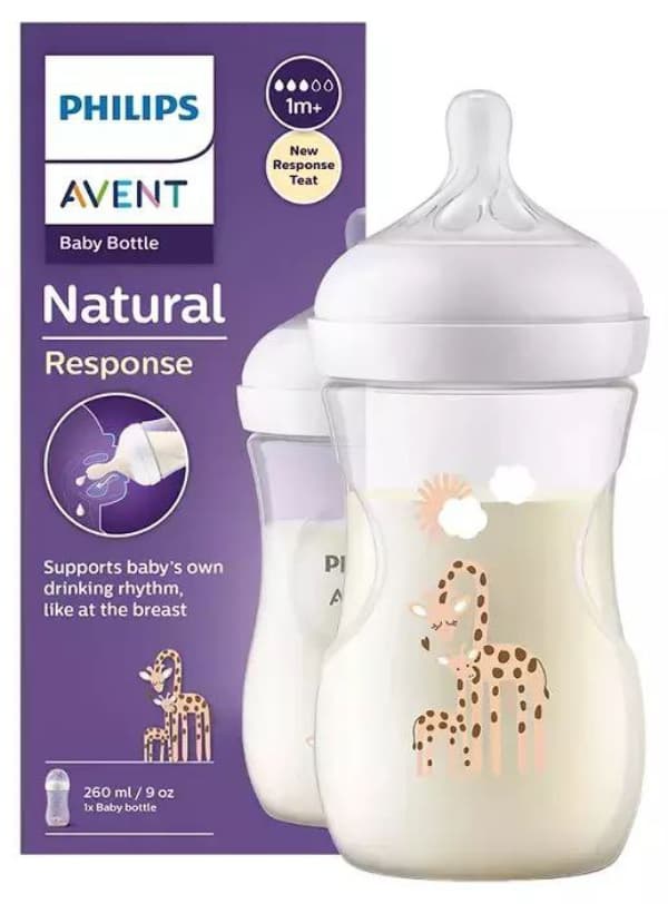 شیشه شیر اونت 260 میل طرح زرافه +1 ماهگی — تصویر ۵