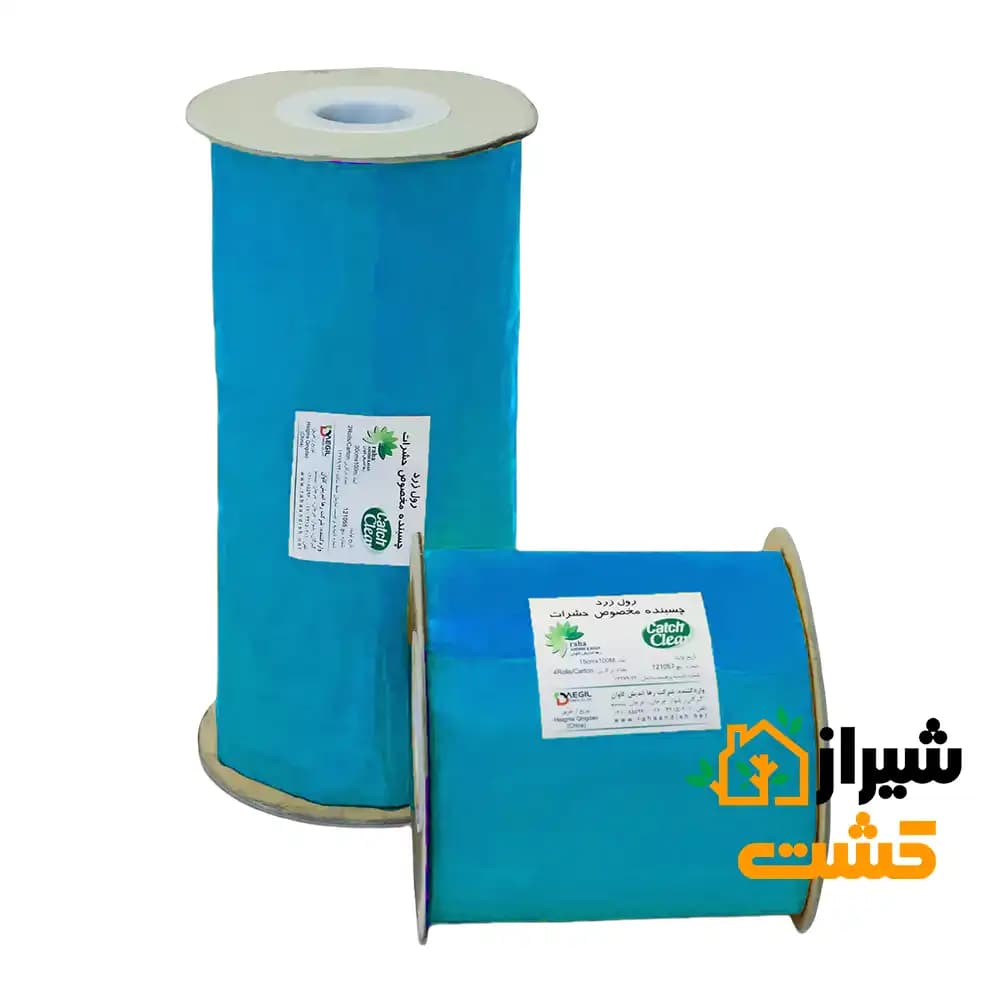 رول آبی چسبنده حشرات عرض 15 سانتی متری رها اندیش کاوان — تصویر ۲