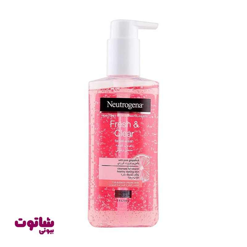 ژل شستشو صورت نوتروژینا مدل fresh & clear حجم 200 میلی لیتر — تصویر ۳