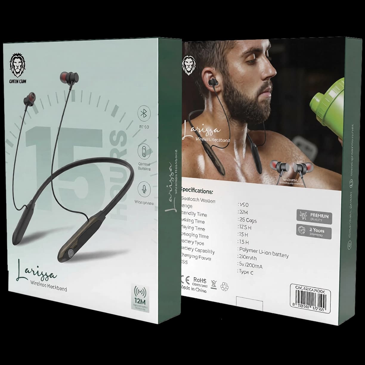 هندزفری گردنی گرین لاین Green Lion Larissa Wireless — تصویر ۲