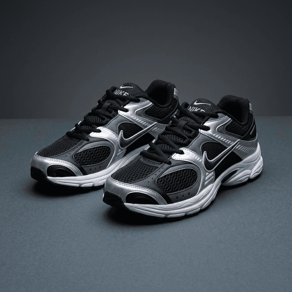کتونی رانینگ بزرگپا مردانه Nike Initiator مشکی نقره ای | سایز 44 تا 47 — تصویر ۴