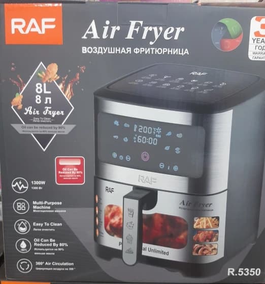سرخ کن بدون روغن 8 لیتری راف مدل R-5350 — تصویر ۳