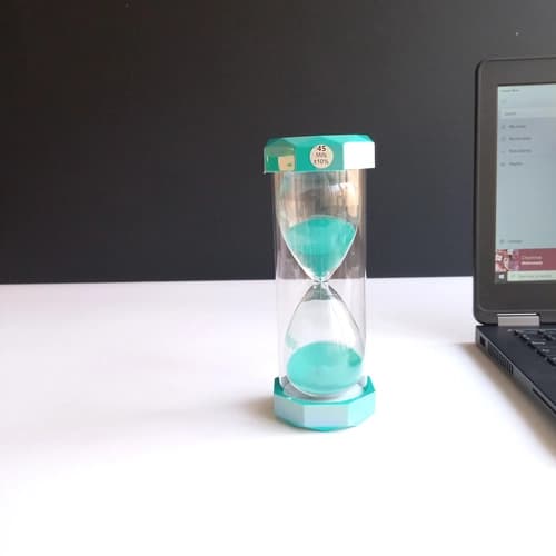 ساعت شنی شیشه ای دوجداره-کار خارجی 45 دقیقه ای – در 5 رنگ زیبا — تصویر ۵