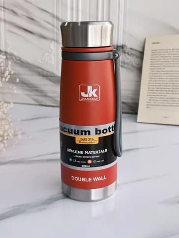 فلاسک جی کی JIAKANG- jk بند دار – درب استیل – 600 میلی لیتر — تصویر ۲