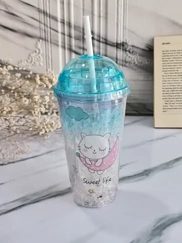 لیوان اسموتی چراغدار بچه گانه — تصویر ۲