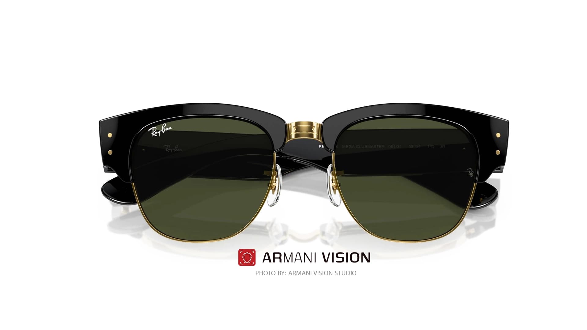 عینک ری بن RAYBAN – MEGA CLUBMASTER -RB 0316S -901/31 — تصویر ۶