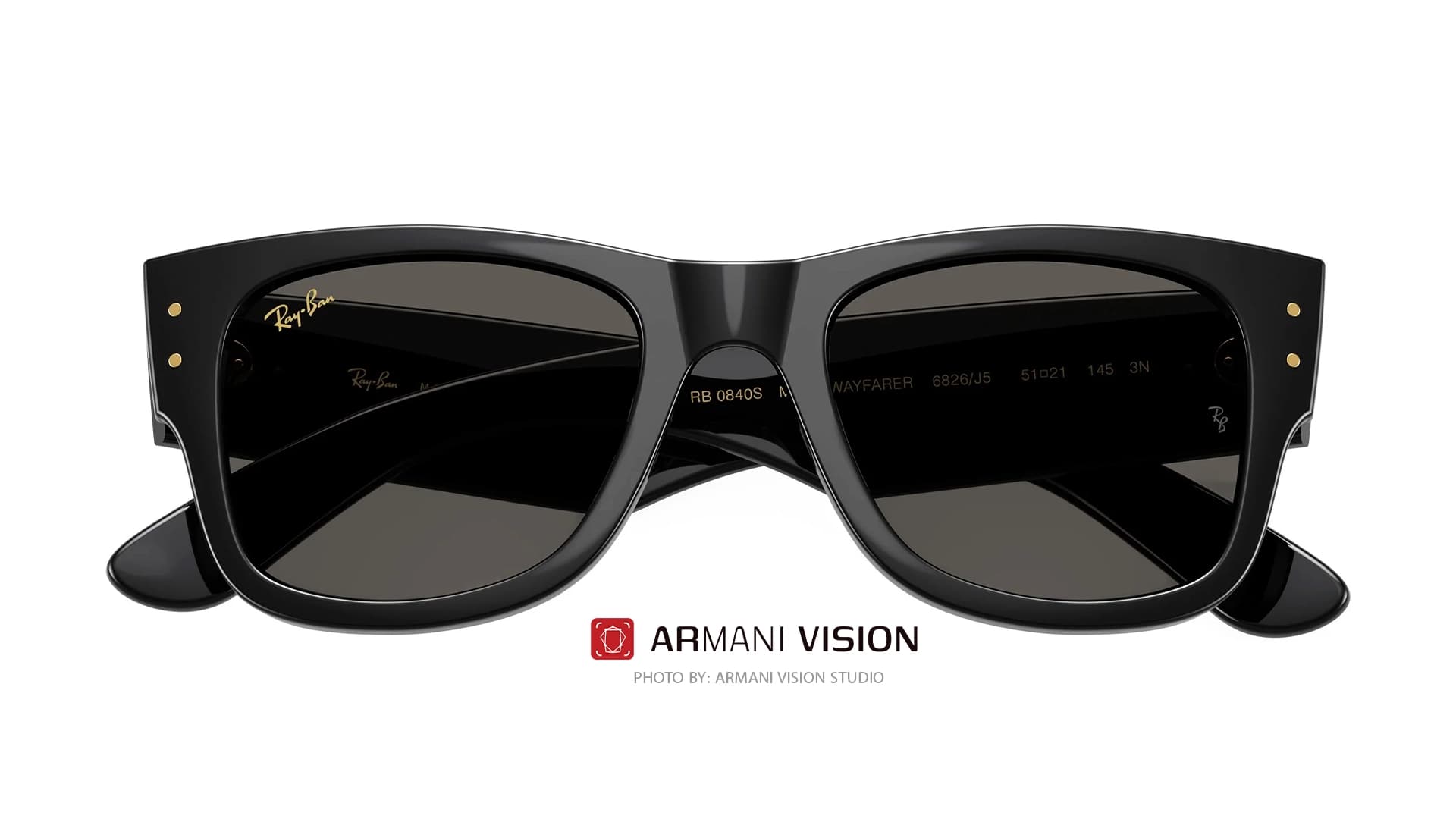 عینک ری بن RAYBAN -MEGA WAYFARER- RB 0840S – 6826J5 — تصویر ۱۲