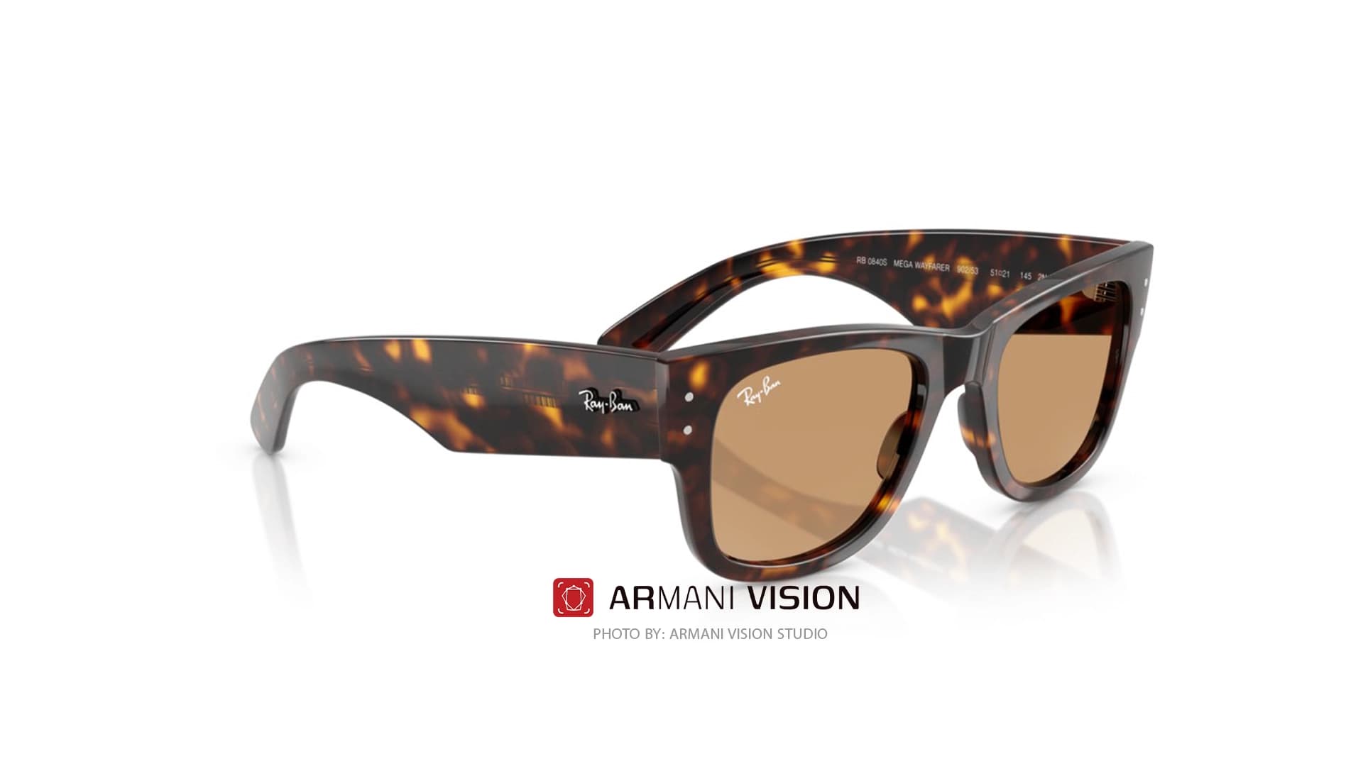 عینک ری بن RAYBAN -MEGA WAYFARER- RB 0840S – 902/53 — تصویر ۷