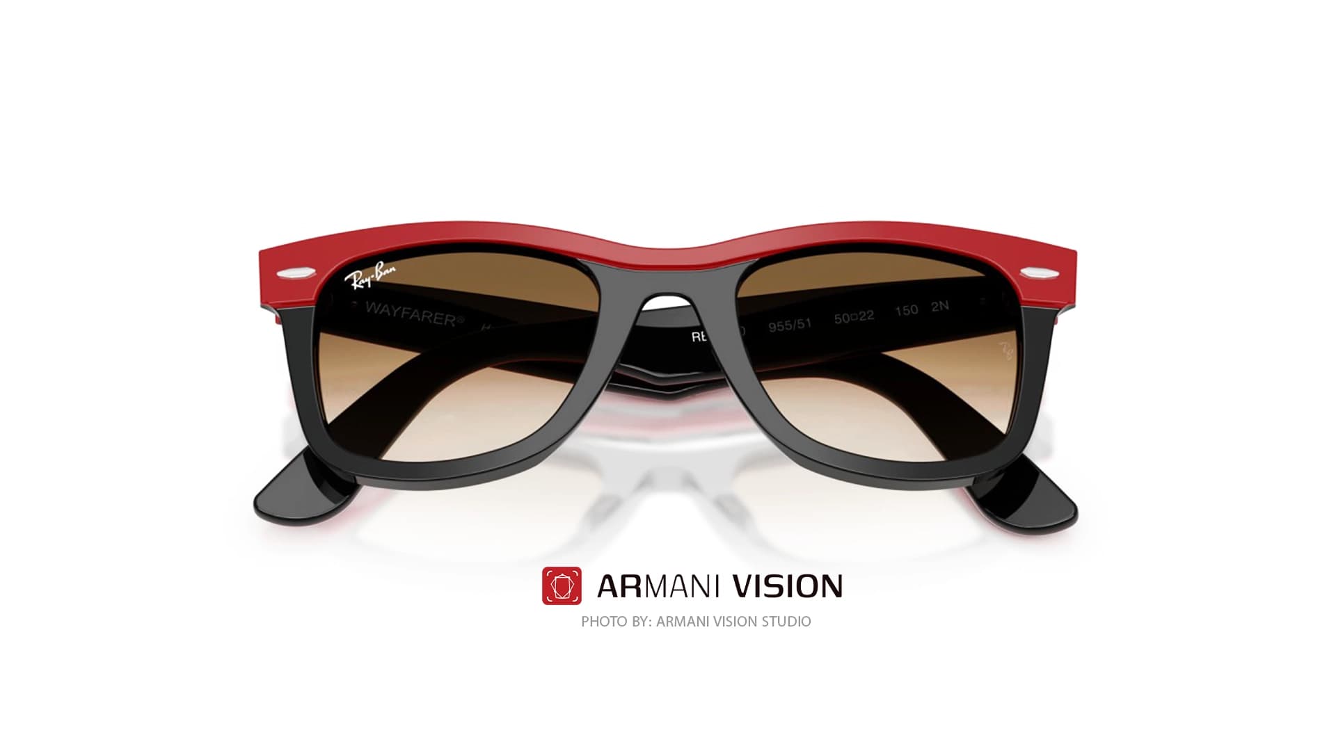 عینک ری بن RAYBAN – WAYFARER – RB 2240 – 955/51 — تصویر ۱۲