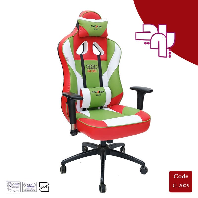 صندلی گیمینگ سه رنگ DXRACER