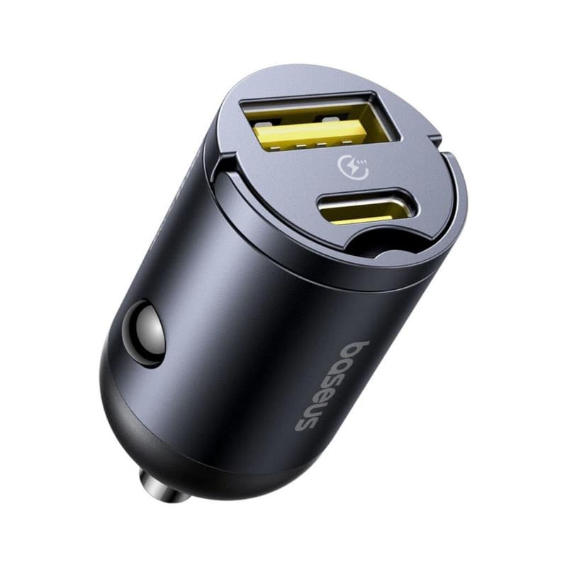 شارژر فندکی دو پورت 30 وات بیسوس Baseus Tiny Star U+C Mini Car Charger VCHXX-UC — تصویر ۲