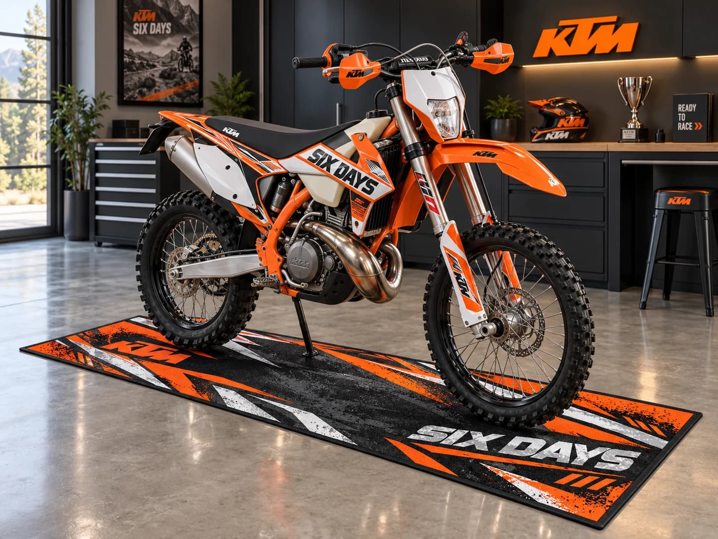 فرش زیر موتور کراس KTM Six Days | نسخه اصلی
