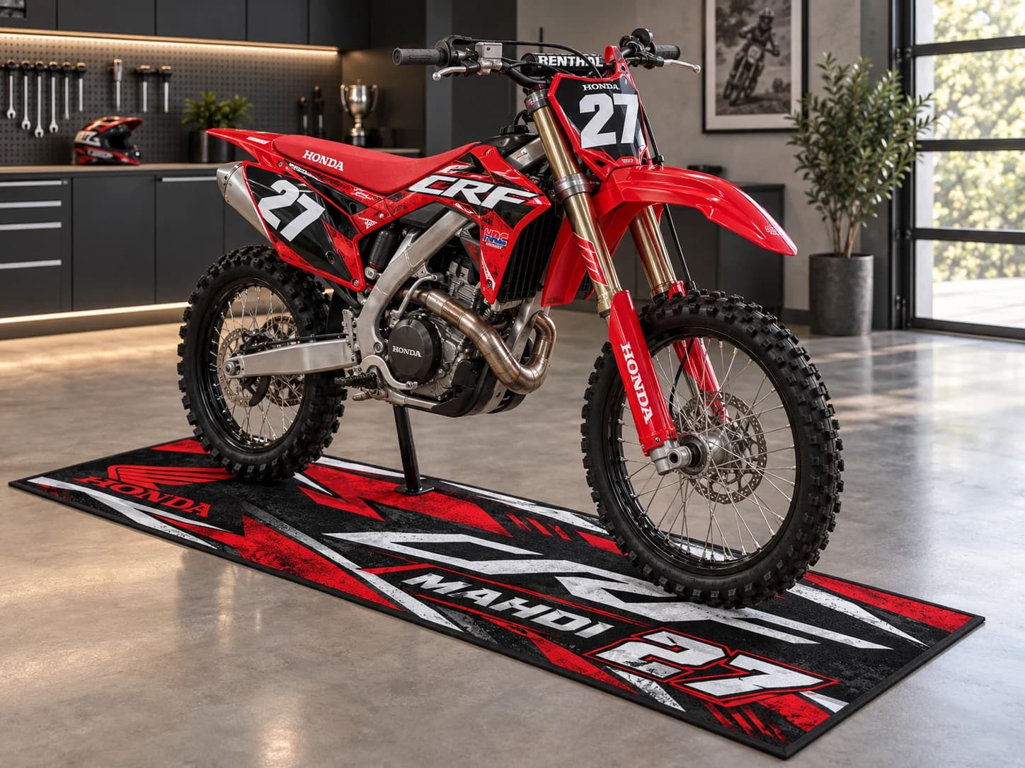 فرش زیر موتور کراس هوندا CRF | Rider Edition سفارشی
