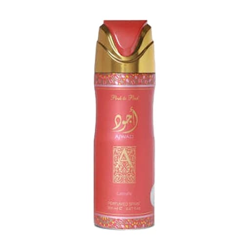 اسپری بدن اجود پینک صورتی لطافه حجم 200 میلیلیتر اورجینال | Ajwad Pink Body Spray Lattafa