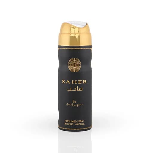 اسپری بدن صاحب ارضالزعفران حجم 200 میلیلیتر اورجینال | Ard Al Zaafaran Saheb body spray