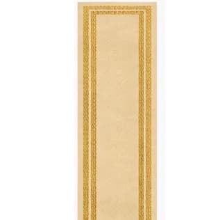 فرشینه راهرویی باشگاه کرم شیری با حاشیه طلایی 2945 C (پس کرایه) — تصویر ۳