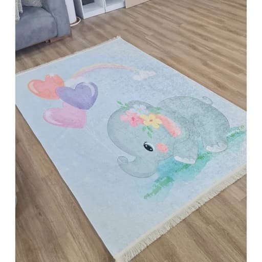 فرشینه کودک مخمل طرح فیل پاستیلی برند آرتشینه U050 (پس کرایه) — تصویر ۶