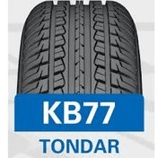 لاستیک خودرو کویر تایر سایز 205/60/15 تولید 2025 مدل kb77 دو حلقه ای