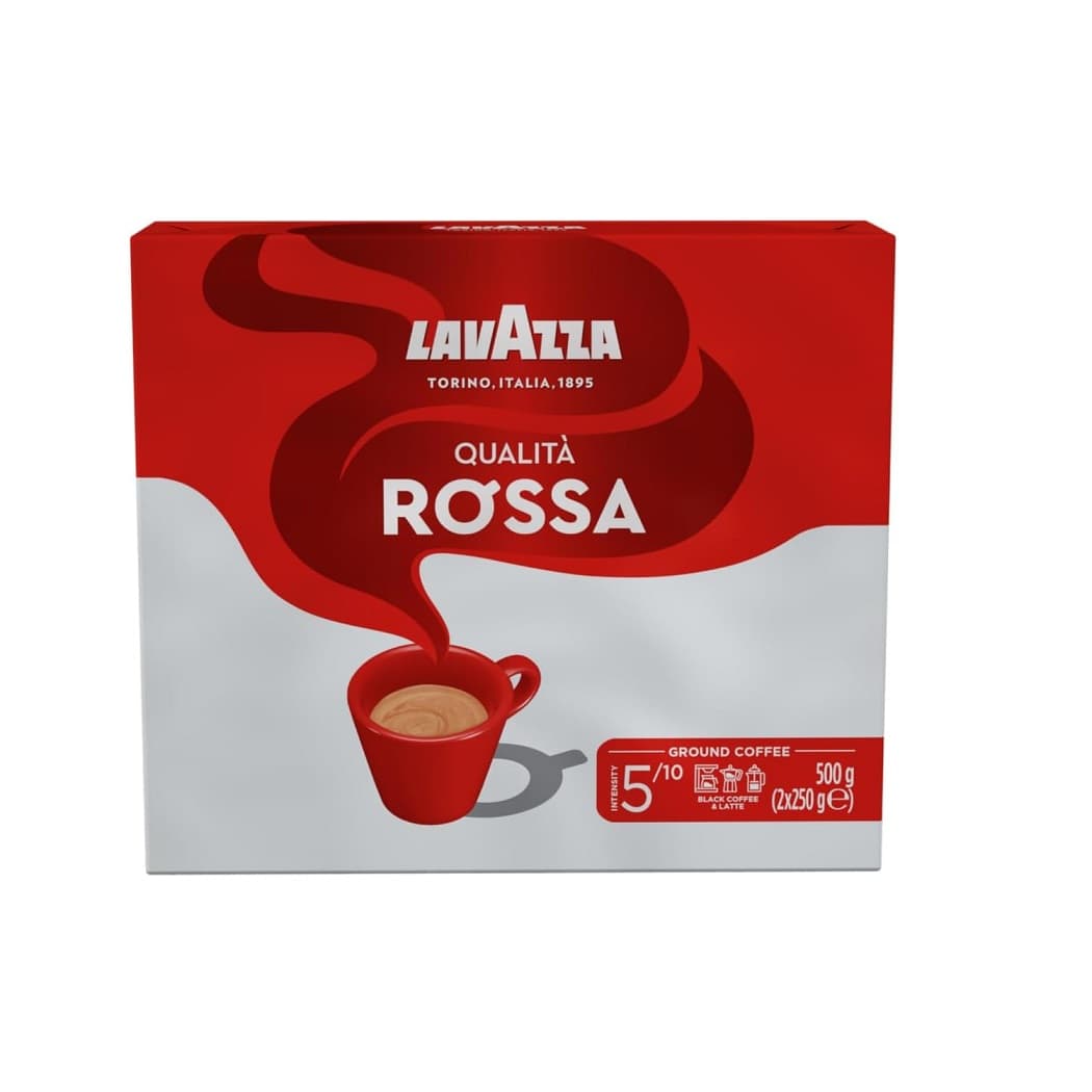 قهوه لاوازا Qualità Rossa بسته 2 عددی وزن 500 گرم — تصویر ۳