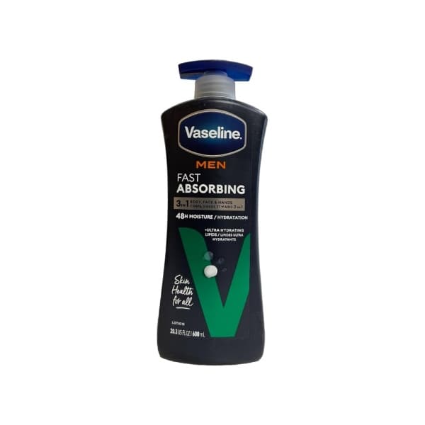 لوسیون بدن مردانه وازلین مدل Fast Absorbing حجم 600 میل — تصویر ۲