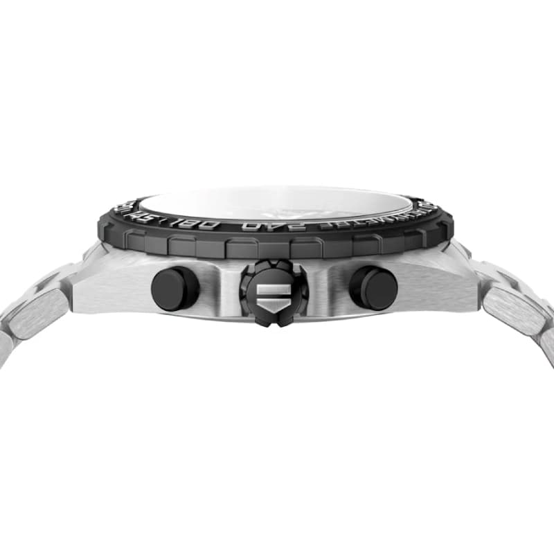 تگ هویر Formula 1 Chronograph Quartz 43 استیل | صفحه مشکی | بزل مشکی و بند استیل | رفرنس CAZ1010.BA0842 — تصویر ۴
