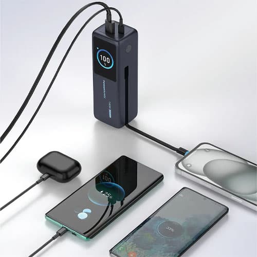 پاوربانک پاورولوژی ساندرآمپ 30000 میلیآمپری 140 وات (Power Bank Powerology Thunderamp 30000mAh 140W) — تصویر ۷