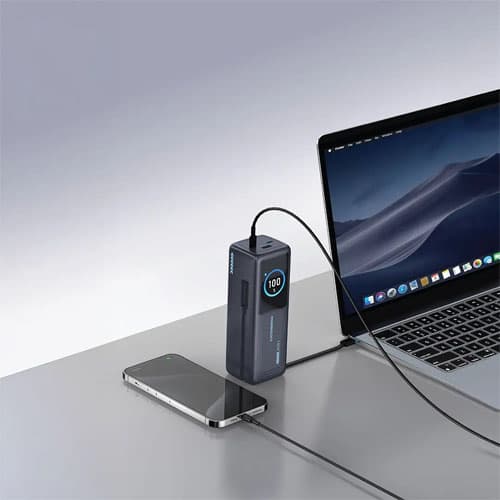 پاوربانک پاورولوژی ساندرآمپ 30000 میلیآمپری 140 وات (Power Bank Powerology Thunderamp 30000mAh 140W) — تصویر ۲