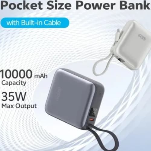 پاوربانک شیائومی کیو سی وای 10000 میلیآمپر ساعتی (QCY Power Bank 35W PB10C) — تصویر ۲