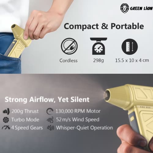 جت فن گرین لاین جت پرو لایت (Green Lion Jet Pro Lite Magnetic Nozzle GB-266X) — تصویر ۴