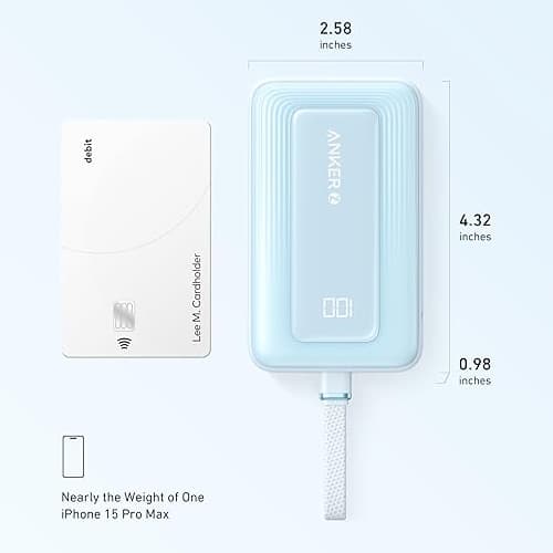 پاور بانک انکر 30 وات زولو 20000 با یک کابل متصل (Anker Zolo Power Bank 20000mAh A1689) — تصویر ۱۱