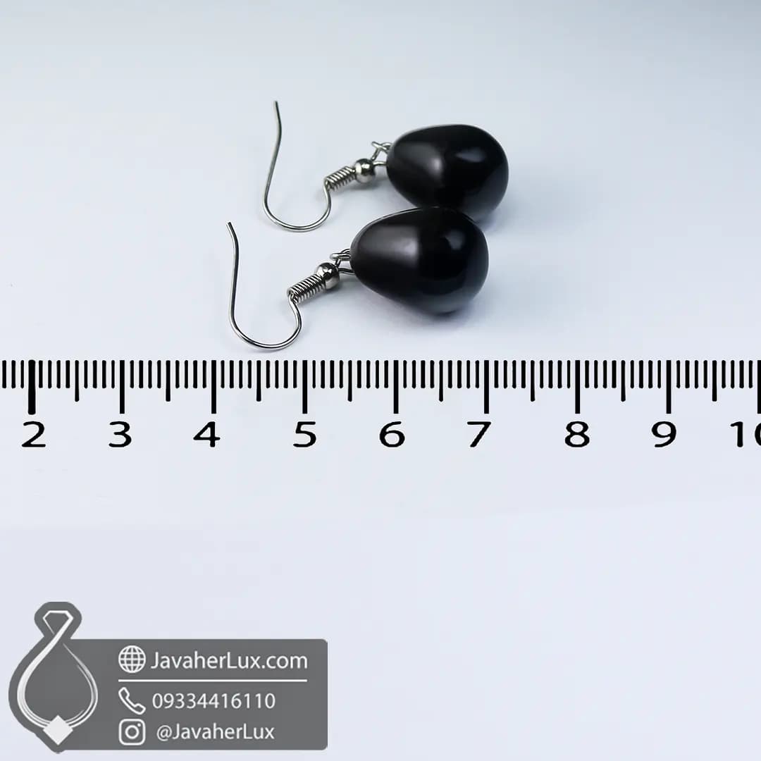 نیم ست سنگ عقیق سیاه اونیکس اصل و طبیعی مدل رفتان _ کد : 400653 — تصویر ۷