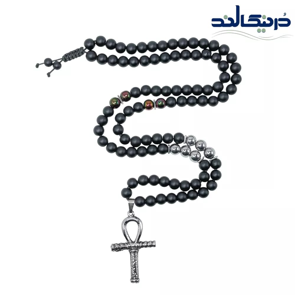 گردنبند صلیب مصری آنخ سنگی — تصویر ۳