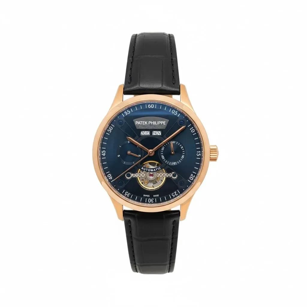 ساعت مچی پتک فیلیپ Patek philppe 57212 مدل AU750 سه موتوره تقویم دار کد 490